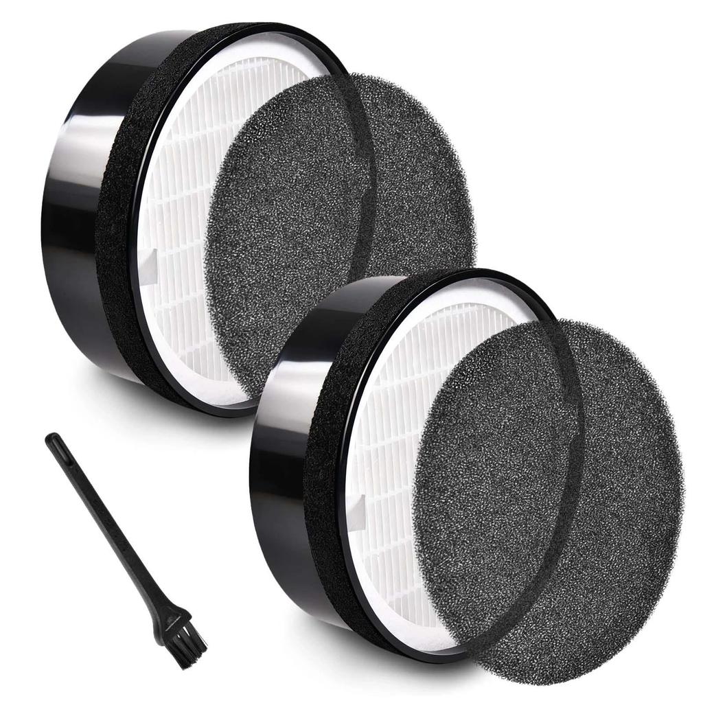 LEONTOOL Air Purifier Filter LV-H132 H13 HEPA Activated Carbon 2-Pack Replacement