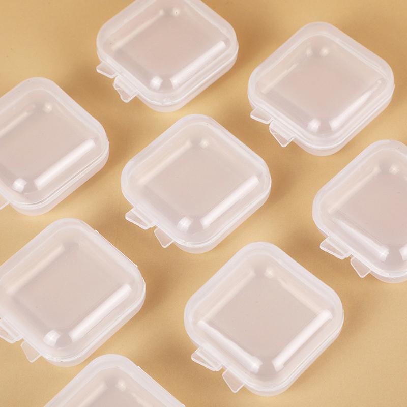 

10Pcs Portable False Eyelashes Box Travel Empty Lashes Holder Case Container Storage Organizer Professional Makeup Lash Supplies onesize