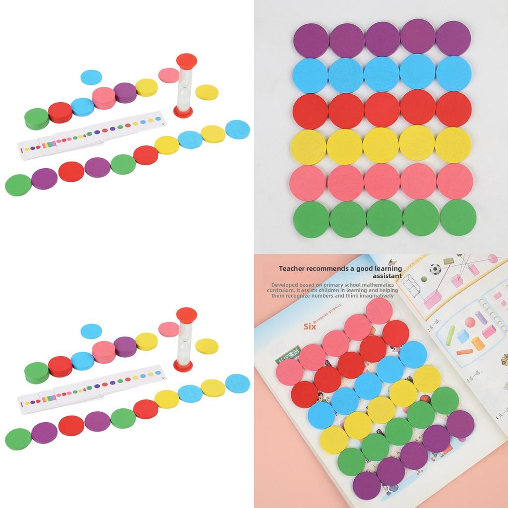 Wooden Shape And Color Recognition Memory Puzzle Toy For Parent Child Learning