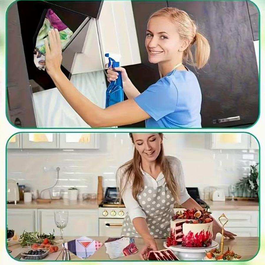 6er-Pack, Küchenhandtücher im lustigen und minimalistischen Stil, farbenfroher bedruckter dekorativer Stoff, weich und saugfähig, festliche Geschirrtücher, Reinigungsmittel.