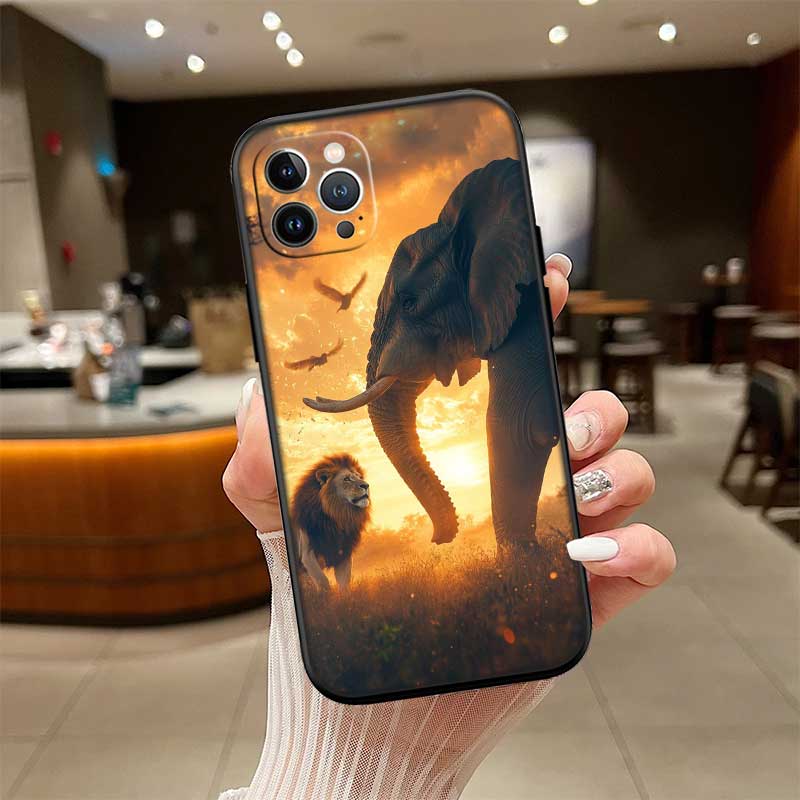 RE5 Animal Elephant New High-End Shell Phone Case for OPPO A3 Pro A72 A74 A76 A77 A77S A78 A79 A94 A95 A18 A40M A58