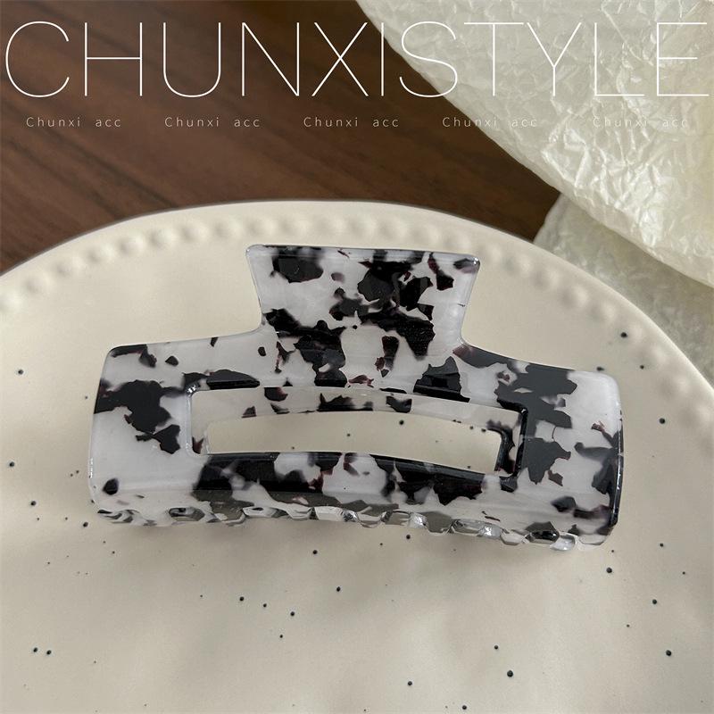 Large French Retro Mermaid Color Hairpin Shark Clip