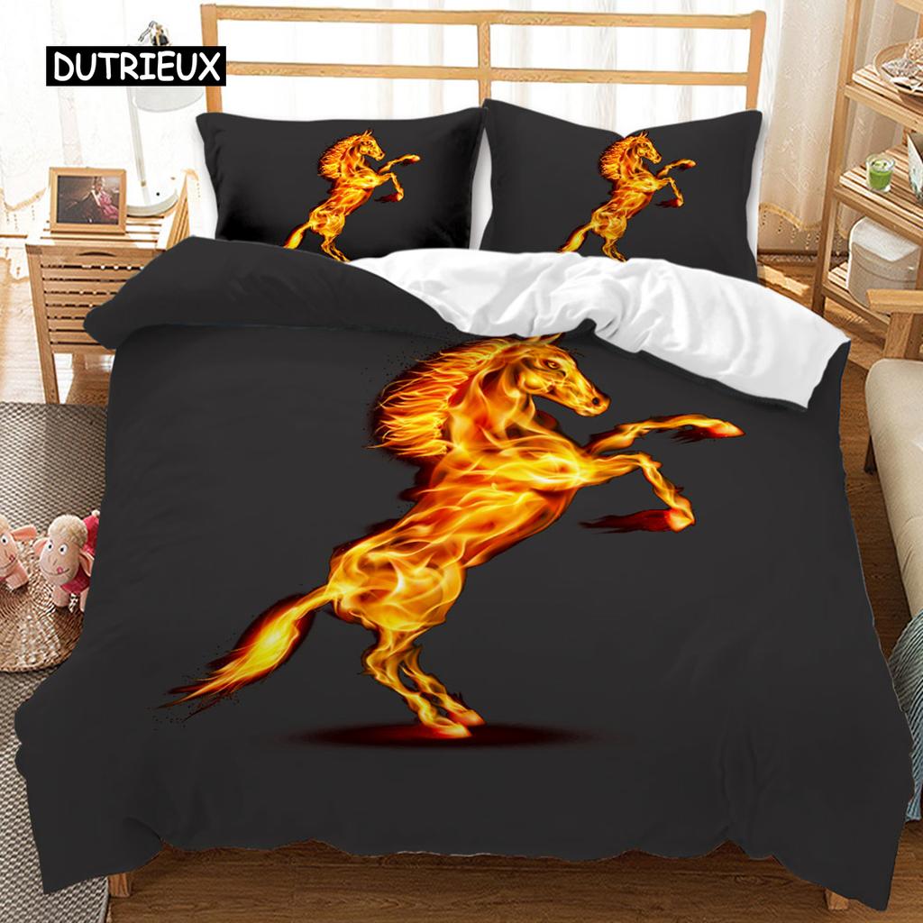Animal Duvet Cover Set Gecko and Crane Bohemian Exotic Tribal Style Bedding Set Cool Animal Chic King Size Polyester Qulit Cover