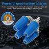 4-in-1 Turbo Nozzle Pressure Washer 2.0 Orifice Quadruple Turbo Nozzle  360° Rotating 1/4" Quick Connector 4000 PSI Tip Turbo