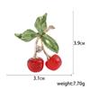 Crystal Cherry Brooch Pins Rhinestone Brooches Wedding Party Jewelry Gifts Lapel