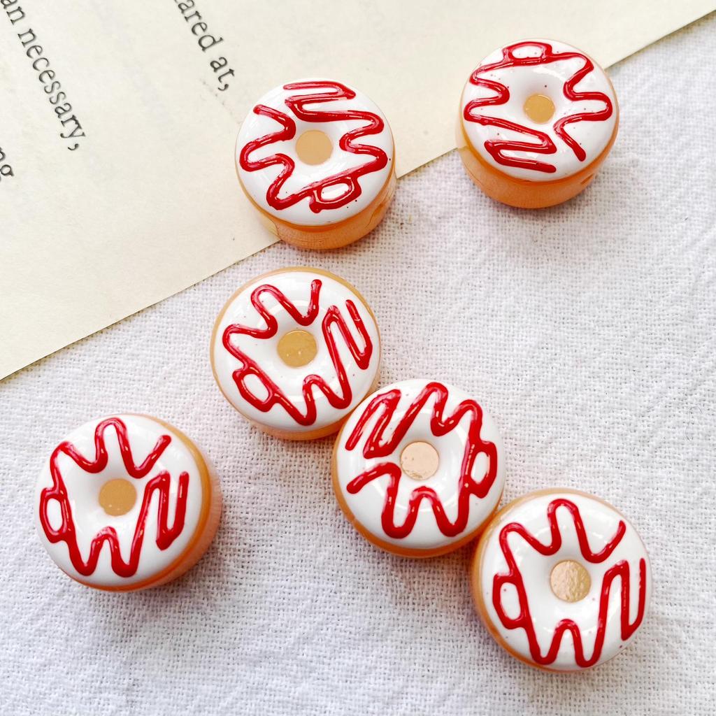 Macaron Colored Sweet Donut Glass Beads for DIY Handmade Bracelets