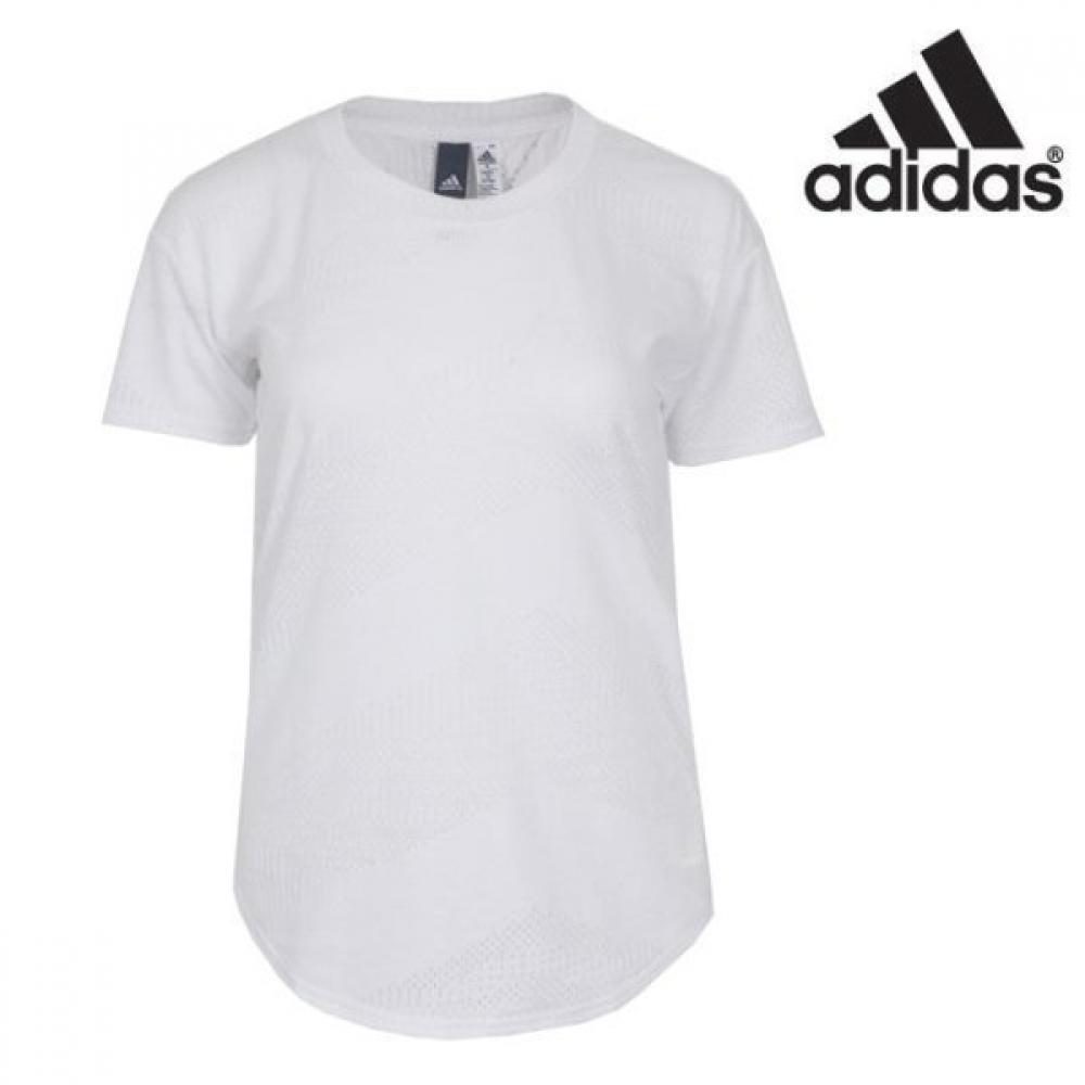 

Adidas Women s Jacquard Short Sleeve Round T shirt Store Edition CG0999