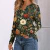 Women's Printed Long Sleeve Shirts Elegant Casual Tops Trendy Shirts Tops