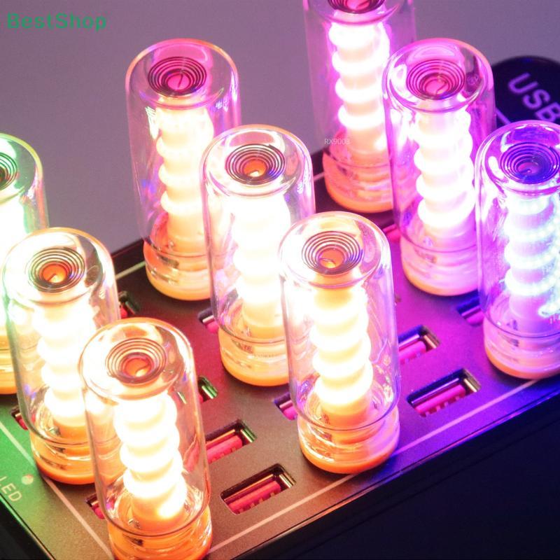 1Pcs LED Spiral Filament Light Dimming USB Touch Control Led Night Light Daily Lighting Bulb Atmosphere Lamp