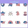 Usa Independence Day Flag Cake Insert Card For Party Table Decoration Dessert