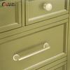 Oukali Modern Luxury Furniture Cabinet Handle Kitchen Drawer Zinc Alloy Brushed Copper Wardrobe Pull Knob Handles