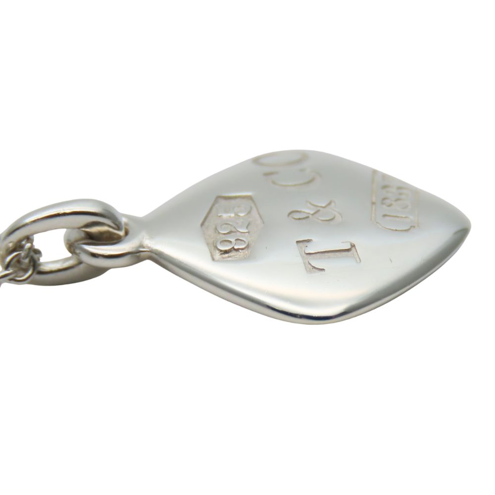 Used TIFFANY&Co. Necklace 1837 Montage Cushion Silver925 5.5g Silver Accessories