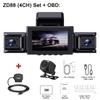 BEPOCAM Dash Cam 4K 4 Channel Front and Rear Inside 360° Car Camera for Cars Built-in WiFi GPS WDR Night Vision 24H Parking Mode