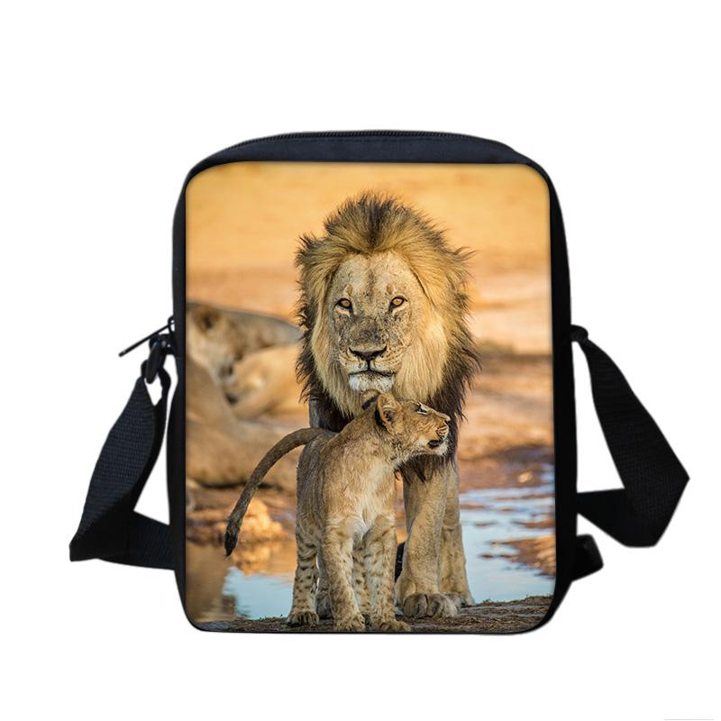 lion multifunctional cartoon large capacity shoulder bag, the perfect gift for boys and girls on school birthdays