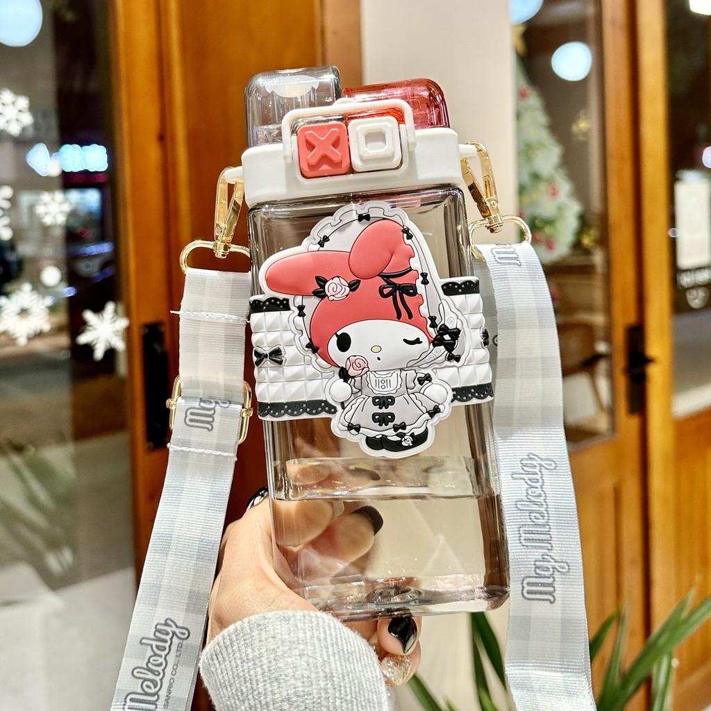 Sanrio Kuromi Plastic Straw Cup With Leakproof Seal For Kids And Travel