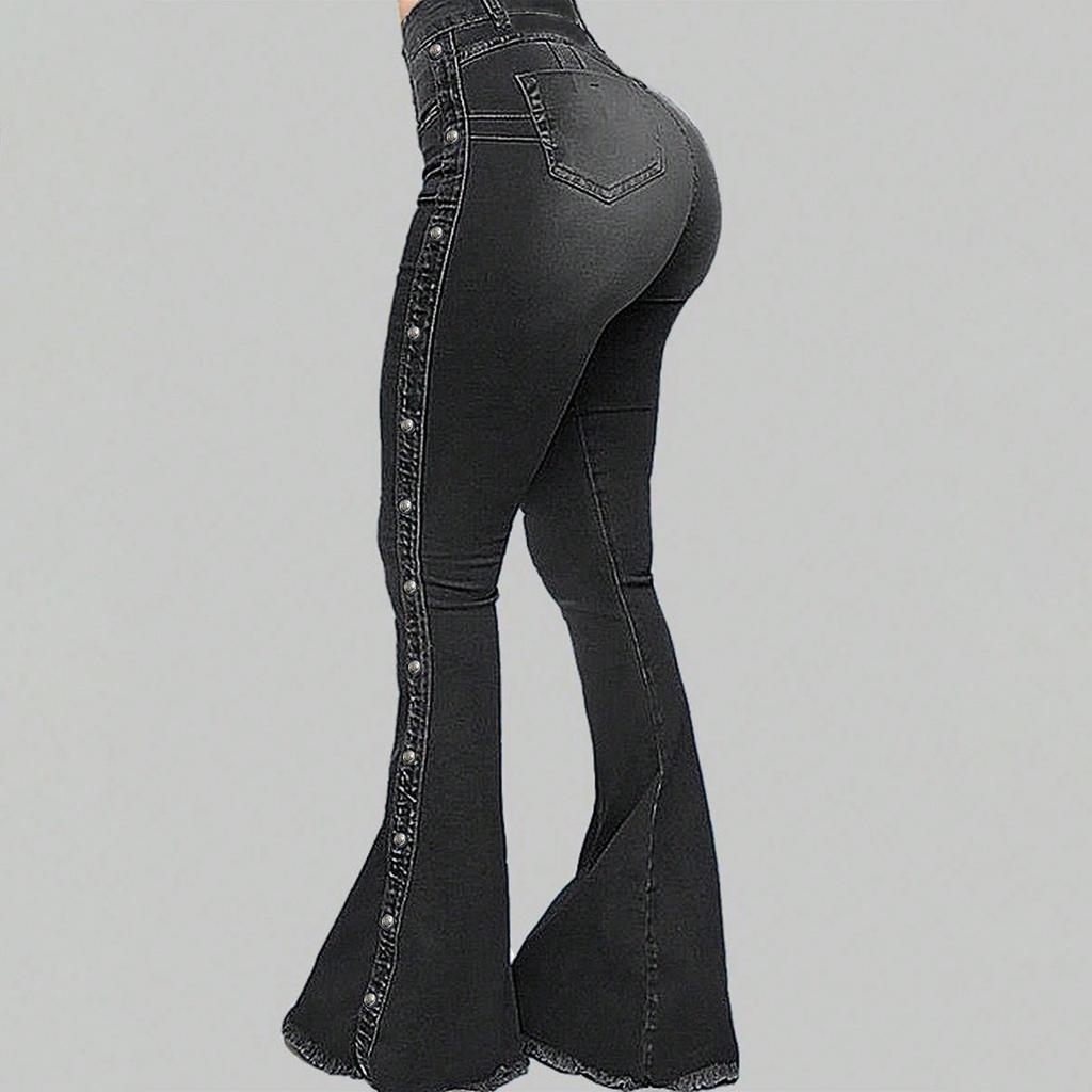 Women's Skinny Trend Ripped Casual Fashion Straight Leg Jeans