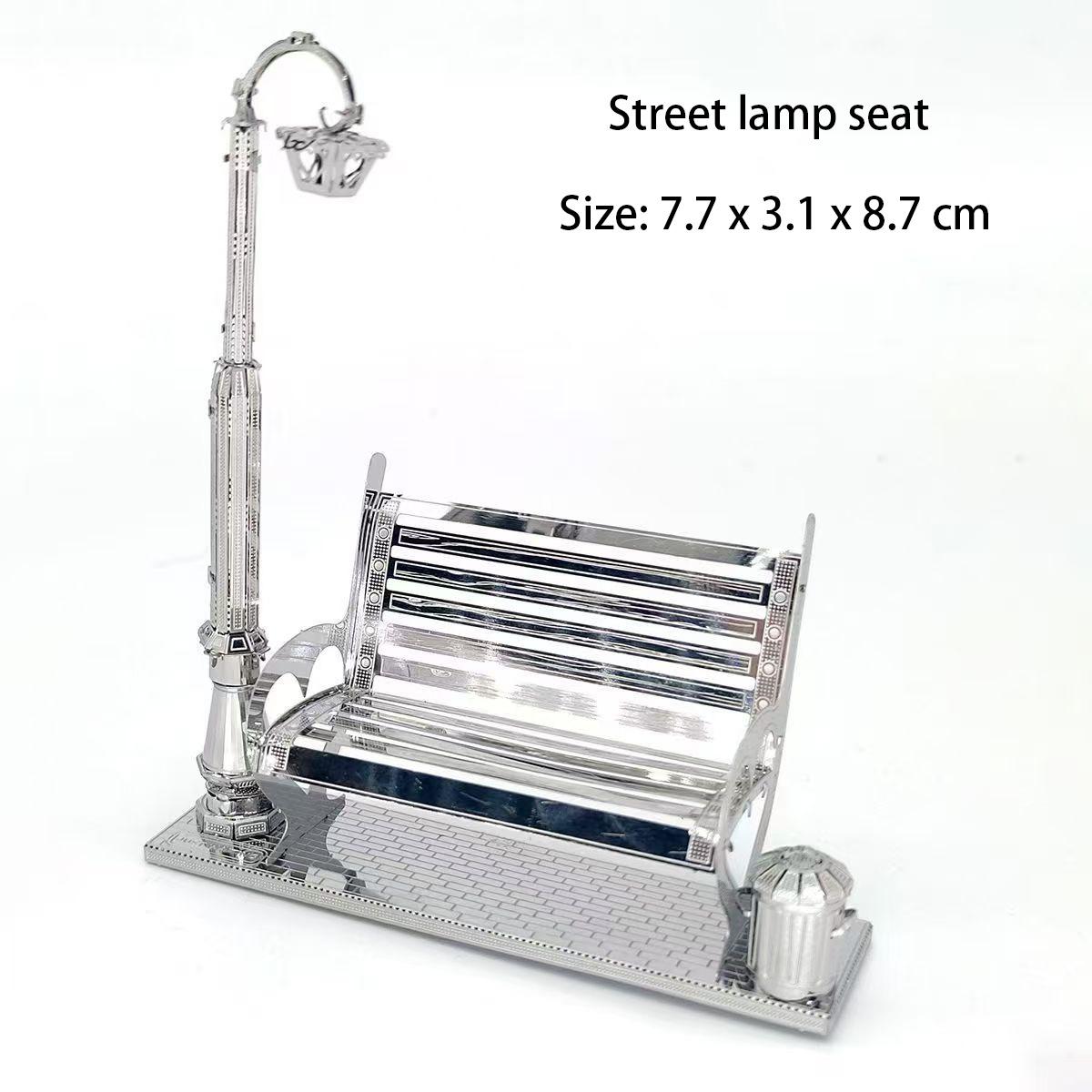 

3D Metal Game Playground Ferris Wheel Roller Coaster Viking Yueyang Tower Suzhou Gardens Architectural Assembly Model Puzzles