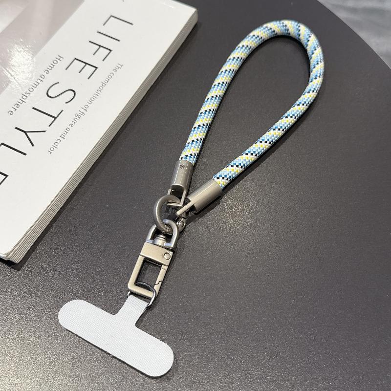 Portable Mobile Phone Hand Wrist Straps Nylon Colorful Anti-Fall Lanyard With Gasket Detachable Cellphone Hanging Cord