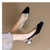 Summer New Style Fashion Women's Elegant Sexy Sandal Popular Casual Ladies Low-heeled Single Shoes Chaussure Femme Zapatos Mujer
