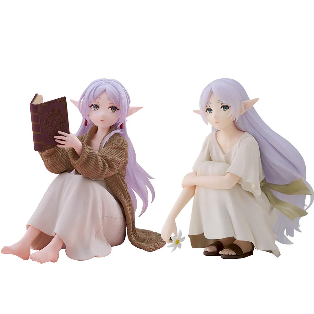 Anime Figure Frieren Figure Frieren Sitting Action Figures Doll PVC Girl Model Toy Adult Ornament Collection Statue Gift 10-13cm
