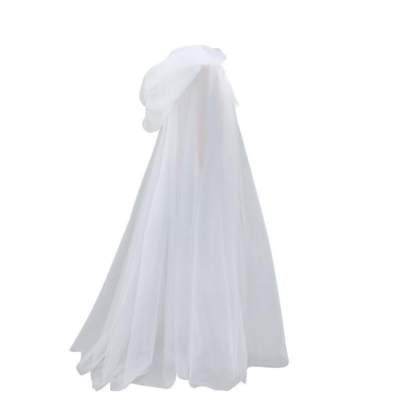 Medieval Gothic Mesh Hooded Cloak Long Black White Tulle Witch Cape Unisex Halloween Vampire Death Cosplay 150cm Robe Costume