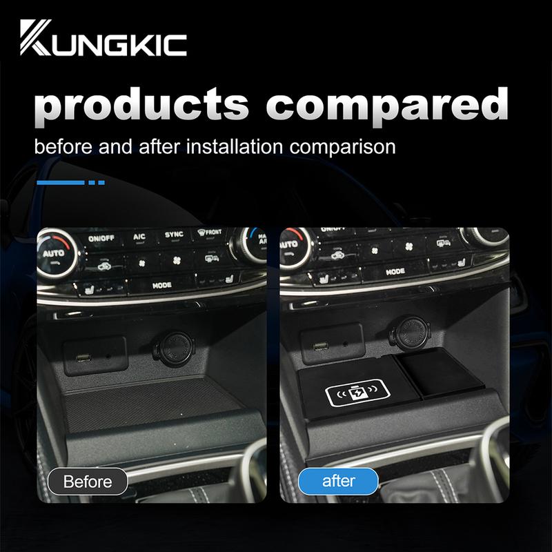 Car 15W Wireless Charger For Subaru XV Impreza 2018- Phone Charging Board Decoration Central Control Phone Holder