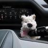 Cute Puppy Car Interior Plush Doll Decoration Multi-Functional Ornaments for Windshield Wiper Shift Handle Dashboard