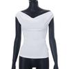 Sommer Schwingender Ausschnitt Ärmellos Sexy Rückenfrei Weste T-Shirt Neue Mode Elegant Slim Fit Einfarbiges Oberteil Damen Lässig Einfache Bluse Damenbekleidung