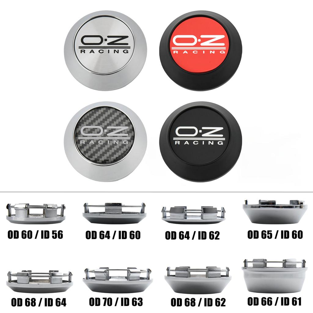 4PCS O.Z Racing Wheel Center Cap 56mm/57mm/58mm/59mm/60mm/61mm/62mm/63mm/64mm/72mm Sport Rim Caps OZ Emblem Wheel Cover Hub Cap