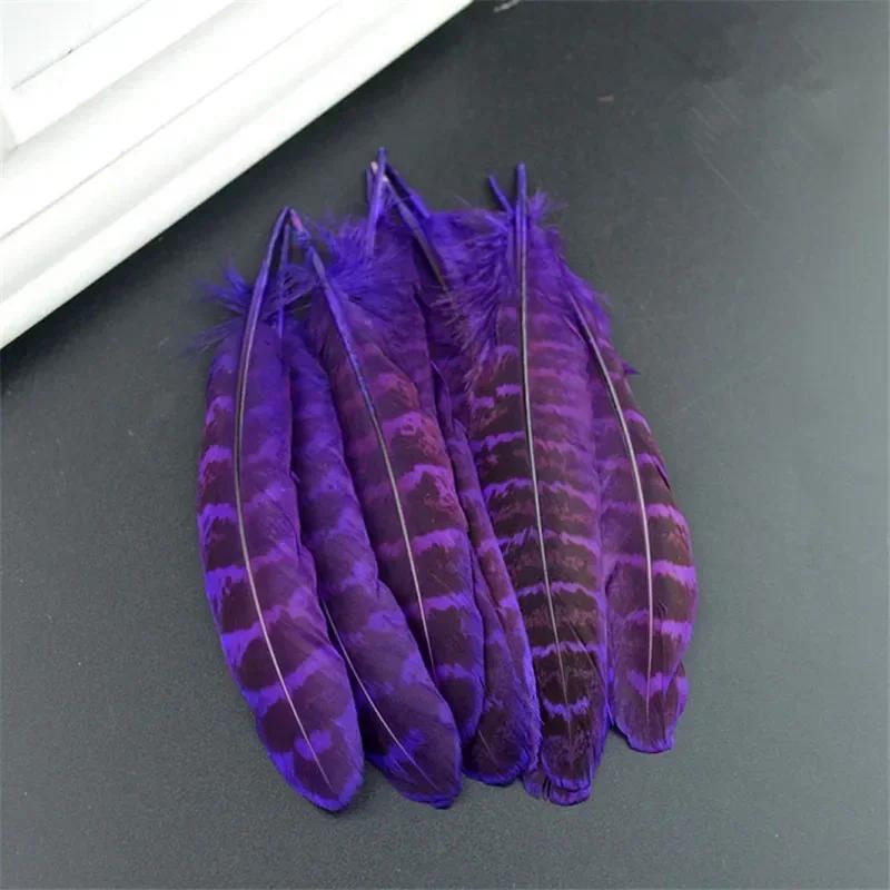 Natural Female Pheasant Feathers for Carfts Chicken Handicraft Accessories Decoration Plumas Feather Decor Carnaval