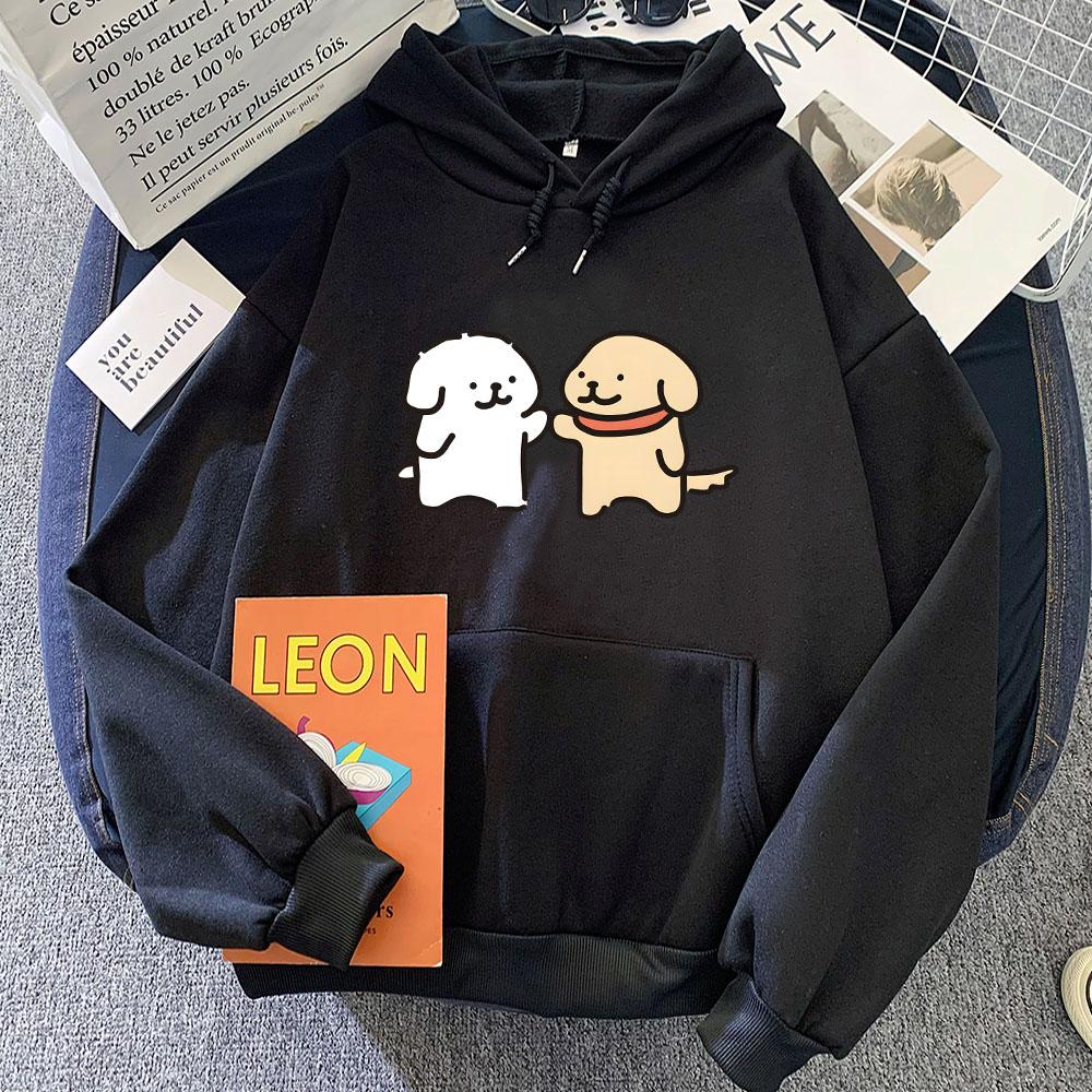 Puppy Maltese Dog Printing Hoodies Kawaii Graphic Women/Men Sweatshirts Long Sleeve Clothing for Girls Cute Graphic Winter Hoody