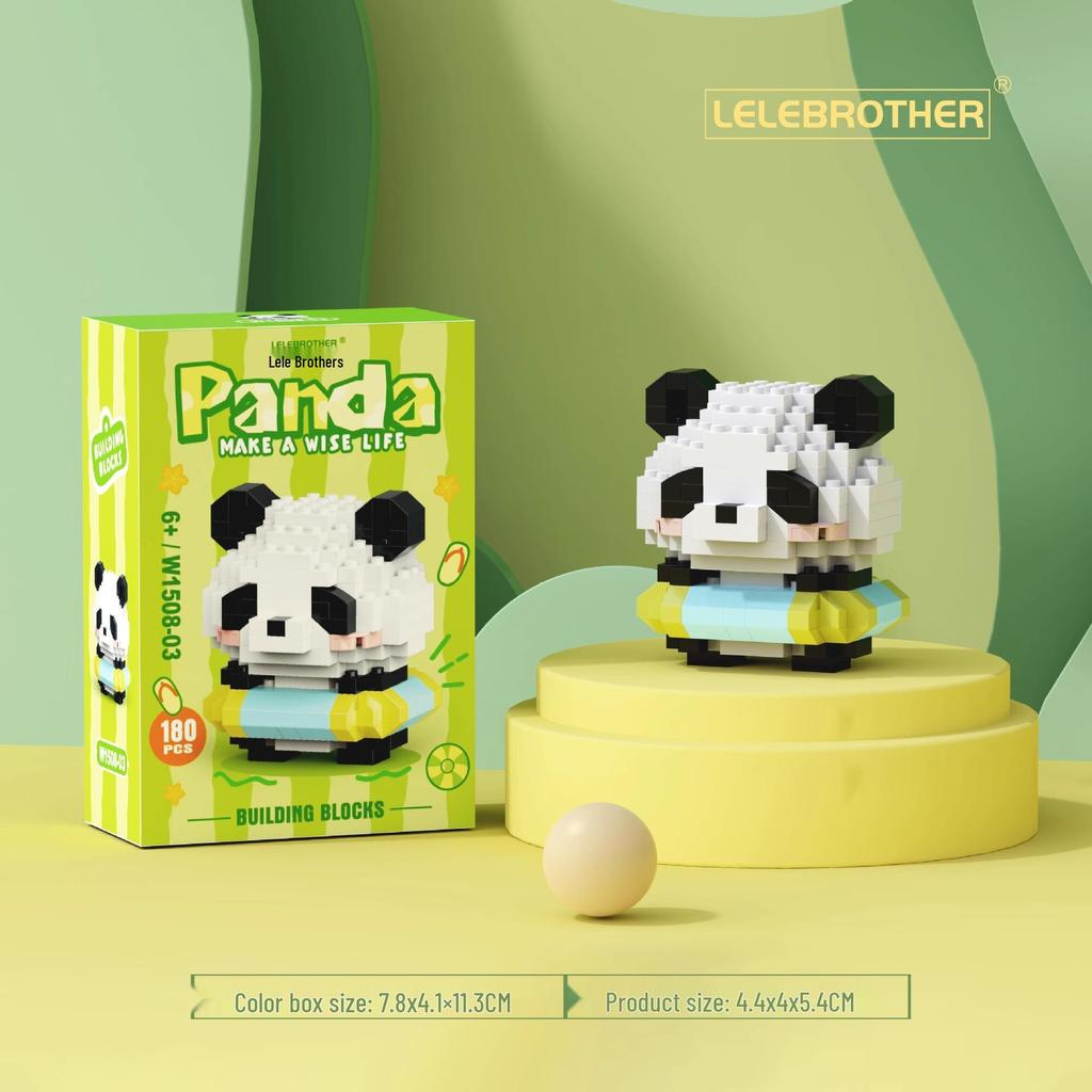 Compatible Lego Panda Building Blocks: Educational Toys & Cute Ornaments for Kids