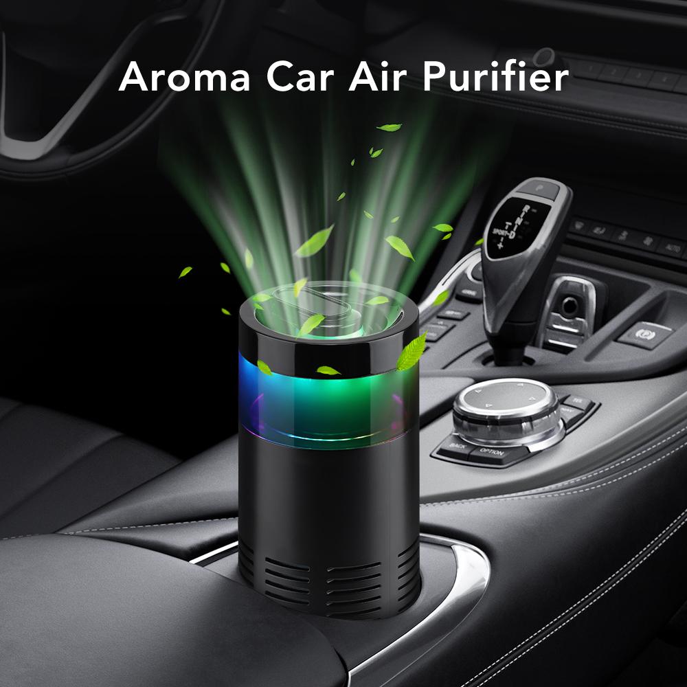 Mini Car Diffuser Purifier Essential Fragrance Aroma Air Aromatherapy Humidifier Freshener Perfume Oil Mounted Ionizer Generator