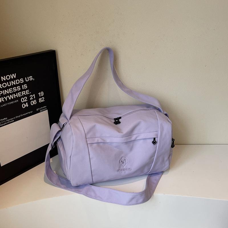 Women s Travel & Gym Bag: Fashionable Wet/Dry Separate Sports, Yoga, Swim, Short Trip & Business Duffle фиолетовый