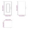 VidaXL Armoire murale de cuisine Kalmar blanc bois d'ingénierie 853537