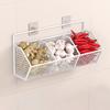 Storage Rack Wall Mounted Organizer with 360° Ventilation And Compartments Design Storage Basket for Kitchen