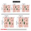 2pcs,2D Plane Printing Light Filtering Curtains Christmas Ornament Versatile Fabric (without Rod) Decorations Inside Use for