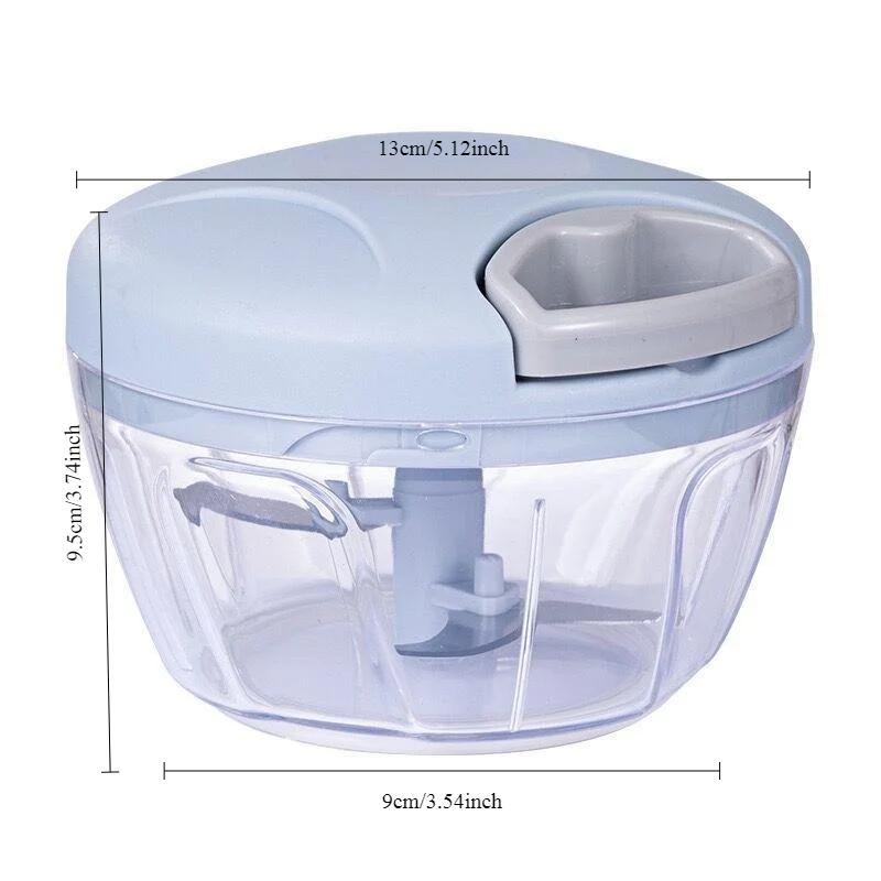 1pc 500ml Manual Chopper, Manual Drawstring Food Processor, Vegetable Salad Processor, Kitchen Tool Accessories