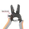 Double-Hinge Open Barrel Terminals & Connector Crimping Pliers Tool For Awg28-20