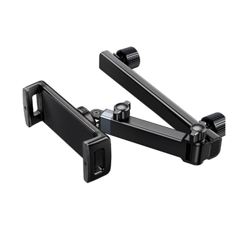 Car Chair Rear Seat Car Mount, Rear Headrest Tablet PC Holder Retractable Foldable Cell Phone Holder
