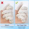 100/300PCS White Disposable Latex Finger Covers Non-slip Anti-static Finger Cots Fingertip Protector Thumb Sleeve Nail Art Tools