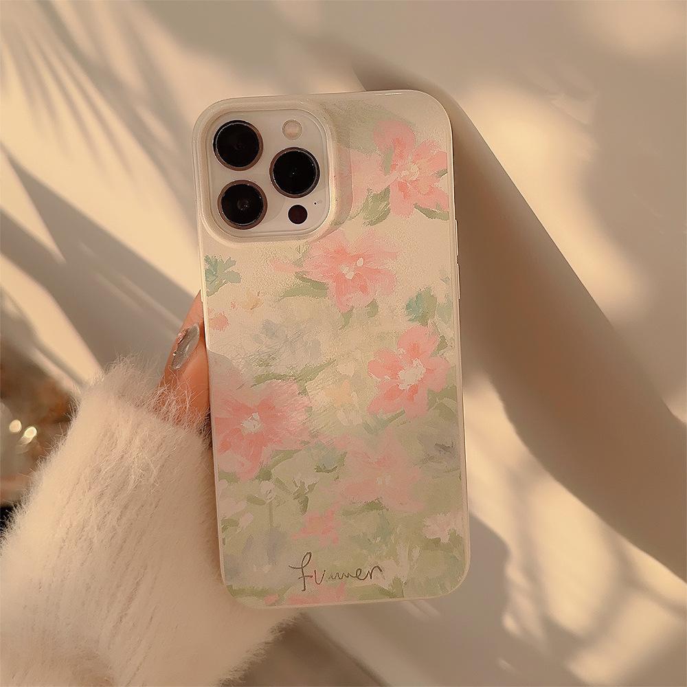 Art Oil Painting Style Case for iPhone 13 iPhone 15 iPhone 16 Pro Max