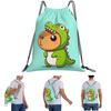 Cute Capybara Loves Bubble Tea Backpacks Casual Drawstring Bags Sports Bag Book Bags for Man Woman School