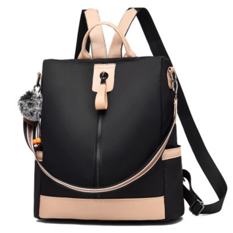 New Oxford cloth backpack female student backpack versatile portable shoulder bag schoolbag