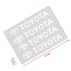 4Pcs Car Door Handle Stickers Tire Rear View Mirror Decals Emblem for Toyota Gr Trd Yaris Hilux Corolla Prius Avensis Emblem Auris Rav4