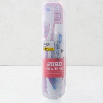 2080 Toothpaste Toothbrush Portable Set
