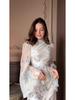 Spring 2025 Elegant Long Sleeve Slimming Dress - Comfortable Design