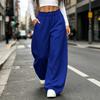 Women's Fashion Casual Wide Leg Pants Loose Fit Color Trousers
