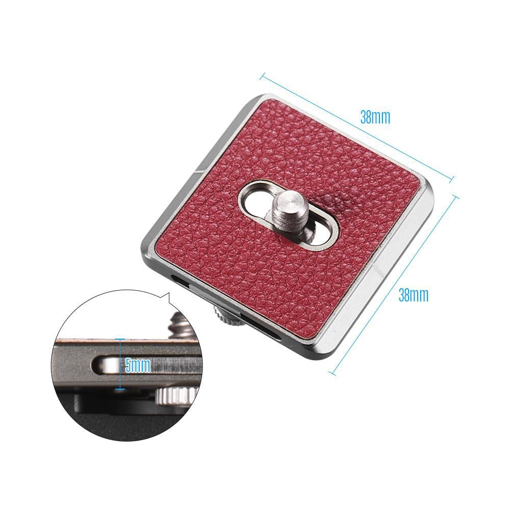 38mm Ultra thin Universal Quick Release Plate with Camera Strap Loop Removable Camera Screw Wrench for Arca Swiss