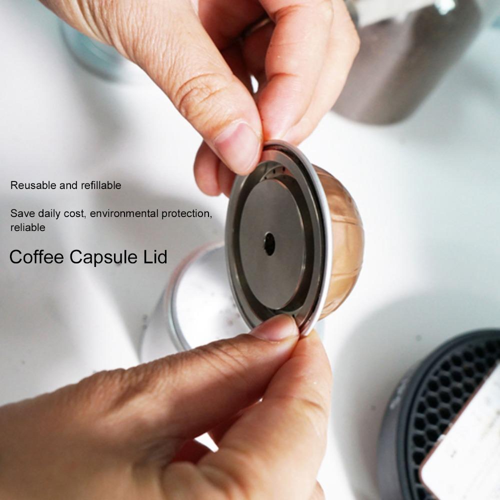 Rusty Proof Refillable Coffee Pod Cover Rubber Rings Coffee Capsule Seal Cover Home Use
